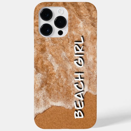 Klein meisje, zandstrand en golven Case-Mate iPhone case (Achterkant)