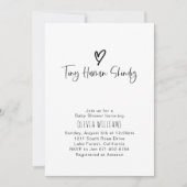 Klein menselijk Shindig minimalisme Baby shower Kaart (Voorkant)