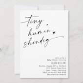 Klein menselijk Shindig minimalistisch Baby shower Kaart (Voorkant)