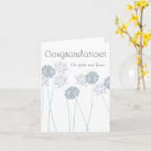 Klein met envelop - Gefeliciteerd nieuw huis Kaart (Gele Bloem)