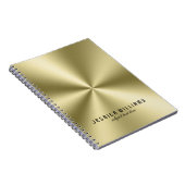 Klein meta;ic Faux Roestvrij staal Kijk Notitieboek (Rechterzijde)