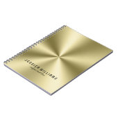 Klein meta;ic Faux Roestvrij staal Kijk Notitieboek (Linkerzijde)