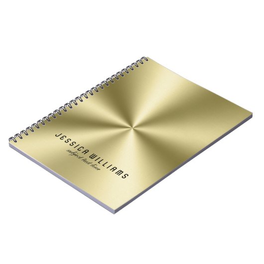 Klein meta;ic Faux Roestvrij staal Kijk Notitieboek (Linkerzijde)