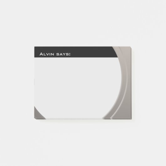 Klein metaal  elke tekst en kleur post-it® notes (Voorkant)