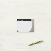 Klein metaal  elke tekst en kleur post-it® notes (Op bureau)