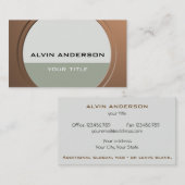 Klein metaal  elke tekst en kleur visitekaartje (Voorkant / Achterkant)