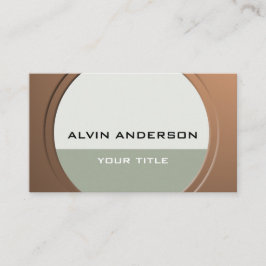 Klein metaal  elke tekst en kleur visitekaartje