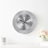 Klein metaalzilver en  paisley grote klok (Huis)