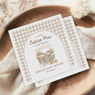 Klein Mielpapje op komst Herfst Baby Shower Servet
