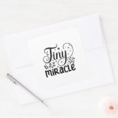 Klein Mirakel! Vierkante Sticker (Envelop)