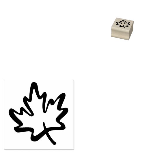 Klein, modern, leder van Canada Dag, symbool rood Rubberstempel (Gestempeld)