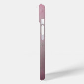 Klein, modern, metalen roze Case-Mate iPhone case (Achterkant / Links)