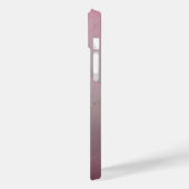 Klein, modern, metalen roze Case-Mate iPhone case (Achterkant / Links)