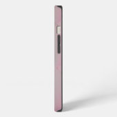 Klein, modern, metalen roze iPhone hoesje (Linkerkant)