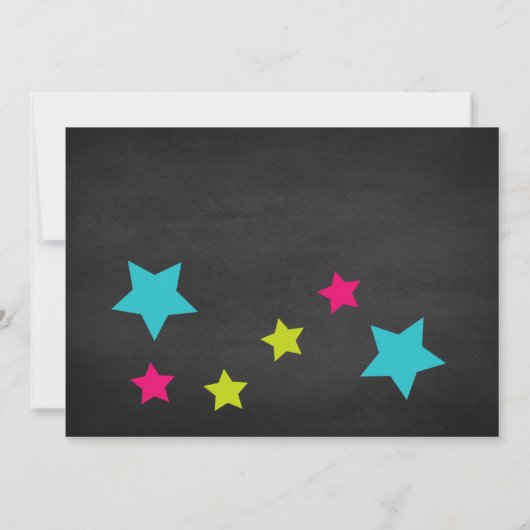 Klein monster Draaien Een Verjaardag Uitnodiging (Achterkant)