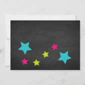 Klein monster Draaien Een Verjaardag Uitnodiging (Achterkant)