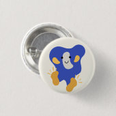 klein monster—Grote voeten knop Ronde Button 3,2 Cm (Voorkant /achterkant)