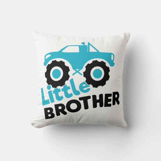 Klein Monstertruck Broer Kussen (Voorkant)