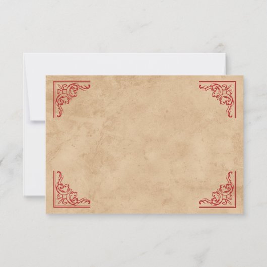 Klein mooi certificaat van Santa Magical Kaart (Achterkant)