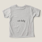 Klein Moppie Baby Meisje T-Shirt (Design achterkant)