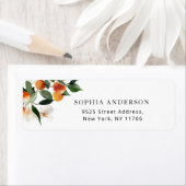 Klein moppie babyshower retouradres etiket (Insitu)