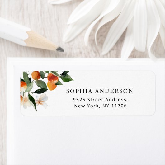 Klein moppie babyshower retouradres etiket (Insitu)