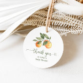 Klein moppie cadeautag voor babyshower bedankjes labels