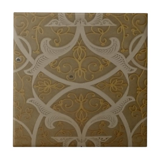 Klein motif (4,25 x 4,25 inch), keramisch fotodoss tegeltje (Voorkant)