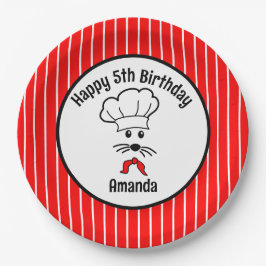  klein muisbakkersfeestje papieren bordje