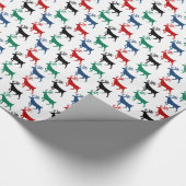 Klein, multi-kleurenwand, wit cadeaupapier (Hoek)