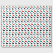 Klein, multi-kleurenwand, wit cadeaupapier (Vlak)