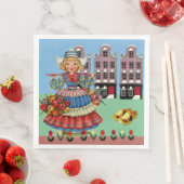 Klein Nederlands meisje in nationale klederdracht Servetten (Insitu)