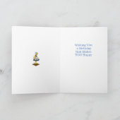 Klein Nederlands meisje met Klompen Kaart (Binnen)