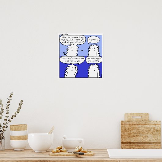 Klein niervet poster (Keuken)