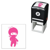 Klein Ninja Meisje Zelfinktende Stempel (In situ)