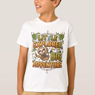 Klein Ontdekkingsreiziger Groot Avontuur Mooie Lui T-shirt