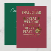 Klein onthaal en grote welkom kaart (Voorkant / Achterkant)