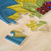 Klein ontwerp, zoals een klein deer quilt legpuzzel (Zijkant)