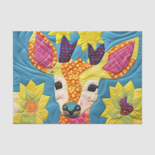 Klein ontwerp, zoals een klein deer quilt tissuepapier