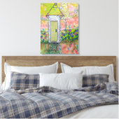 Klein oosters huis canvas afdruk (Insitu (Slaapkamer))