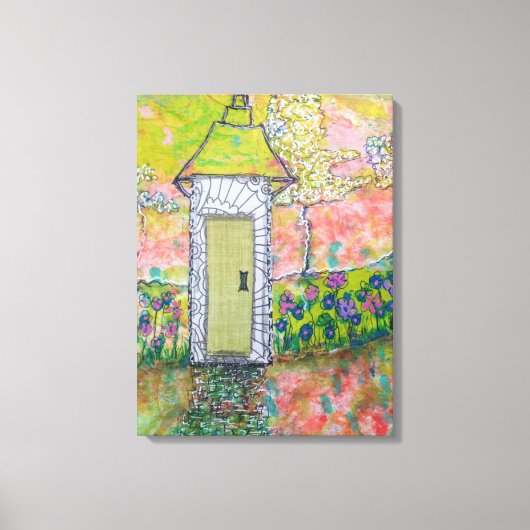 Klein oosters huis canvas afdruk (Voorkant)