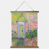 Klein oosters huis hangend wandkleed (Voorkant)