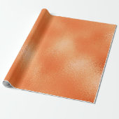 Klein Oranje glazen ijsgloed Cadeaupapier (Uitgerold)