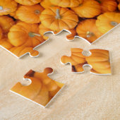Klein Oranje oogstpompoenen Legpuzzel (Zijkant)