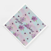 klein Paars roze papier en luiers Servetten (Hoek)