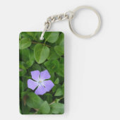 Klein Paarse Bloem  Sleutelhanger (achterkant)