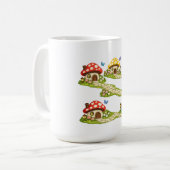 Klein Paddenstoelendorp Koffiemok (Voorkant links)