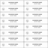 Klein parfummonster Etiketten 0,5 x 1,8 Sticker (Voorkant)