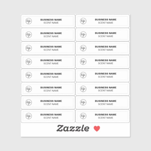 Klein parfummonster Etiketten 0,5 x 1,8 Sticker (Vel)