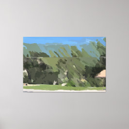 Klein park, omgepakt Canvas Afdruk